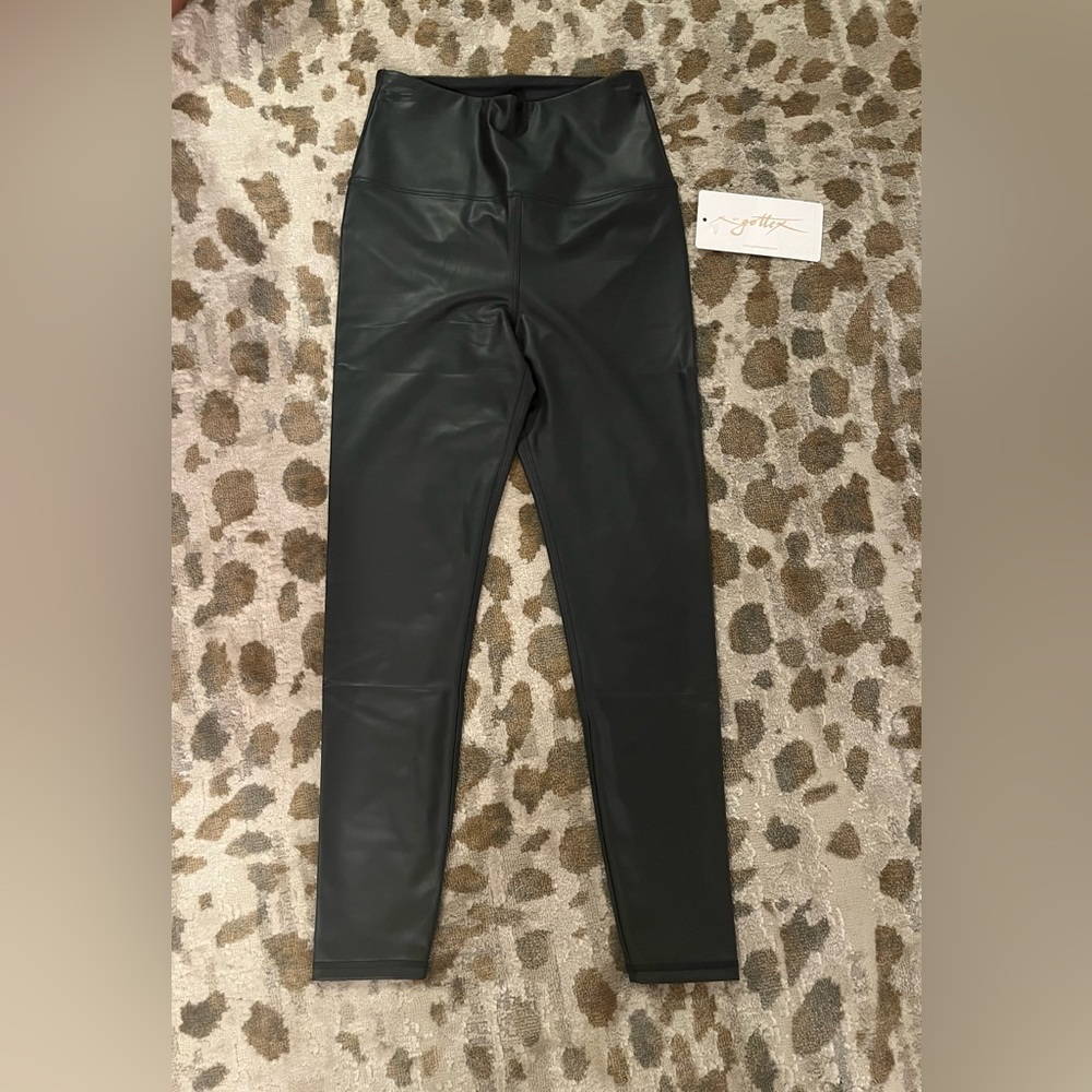 Forest Leather leggings